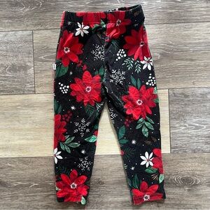 Little Sleepies 2T Leggings in Winter Floral ❄️